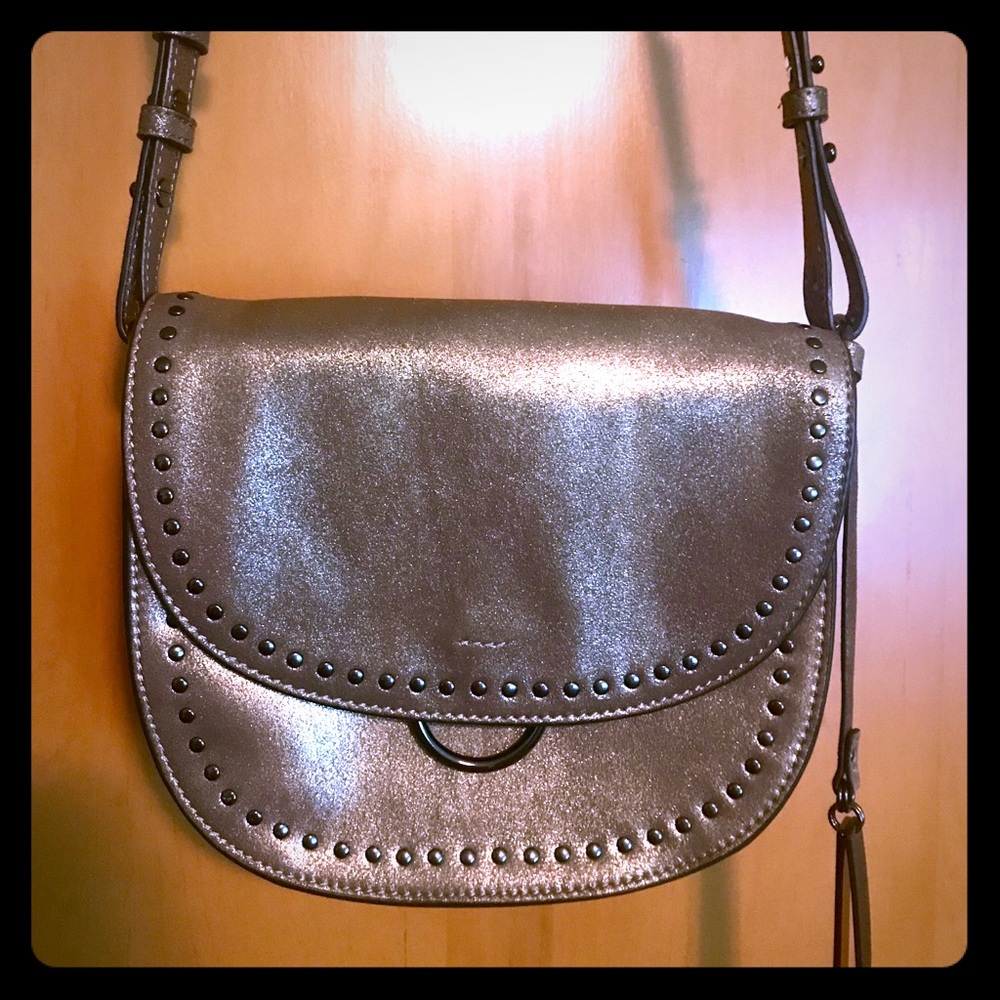 Vince Camuto metallic flap crossbody